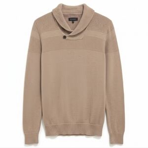 RW&CO Men’s Taupe Knit Sweater XS 100% Cotton Slim Fit